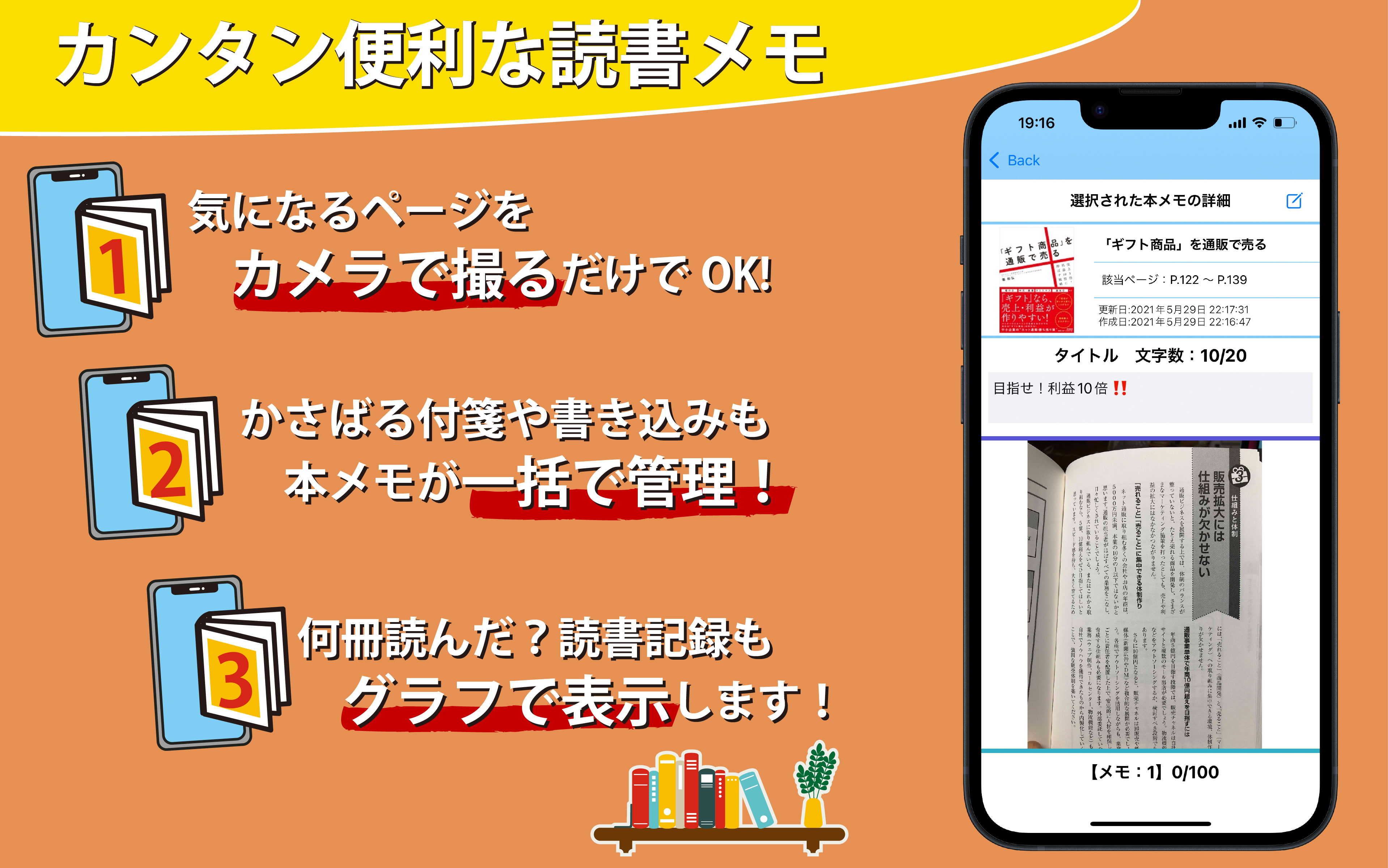 本メモの３つの特徴イメージ画像